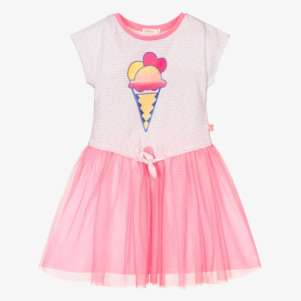 BILLIEBLUSH NEON PINK ICE CREAM DRESS